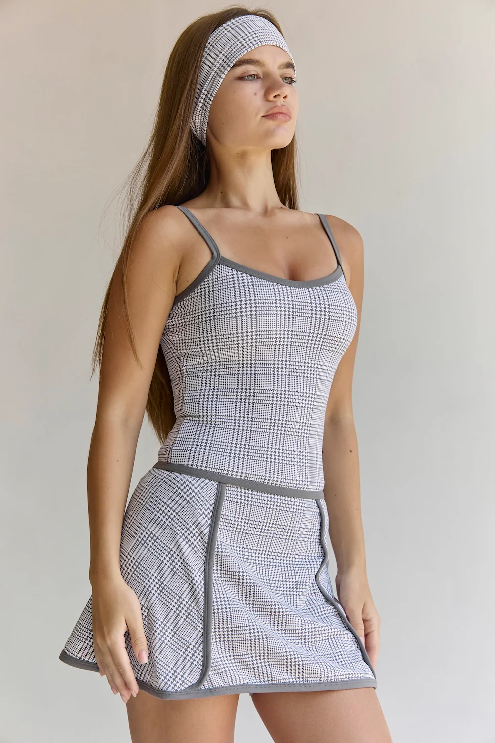 Astoria Airvíve Headband - Grey Plaid - Image 2