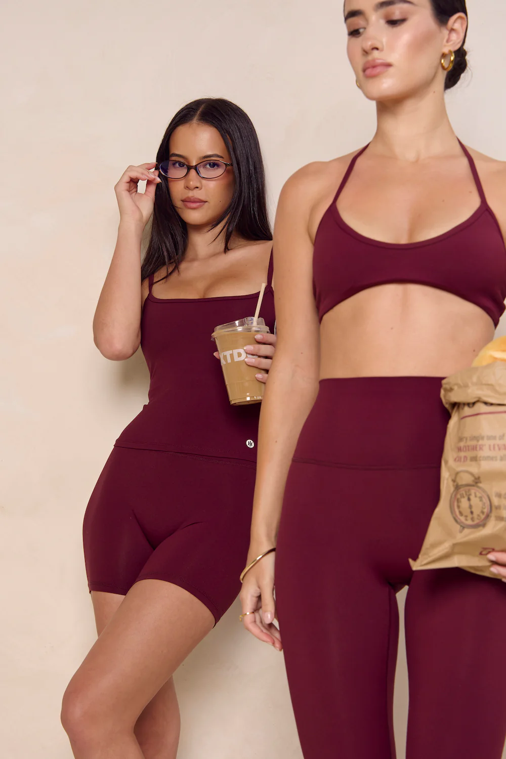 Astoria Airvíve Square Neck Cami - Burgundy - Image 6