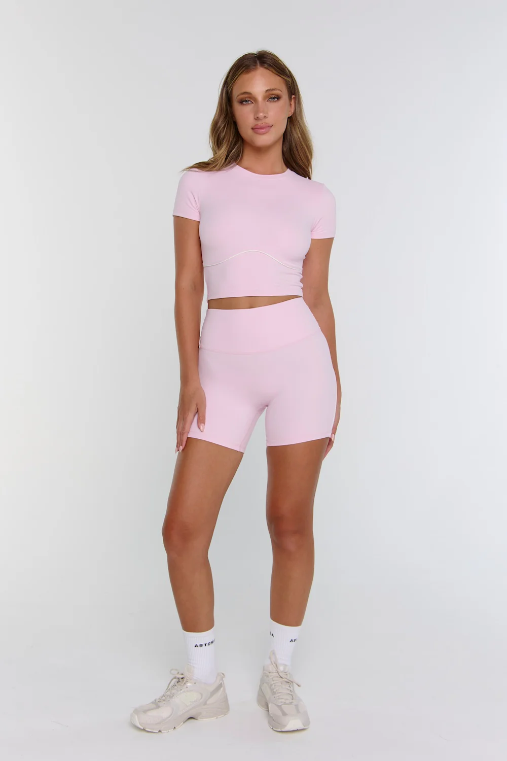 Astoria Airvíve Tee - Pink/Cream - Image 6
