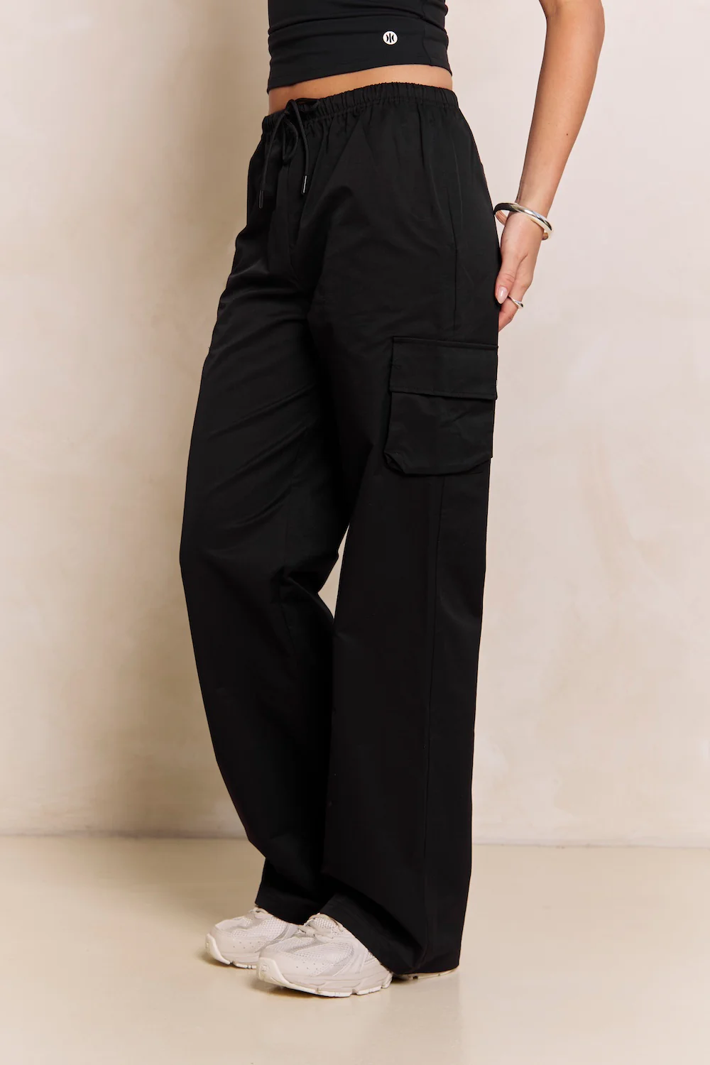 Astoria Cargo Pant - Black - Image 2