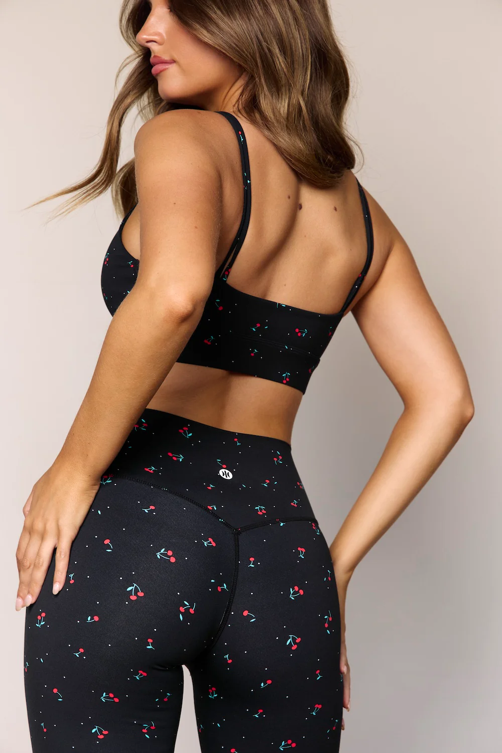 Astoria LUXE BLOSSOM Full Length Legging - Black Cherry - Image 3