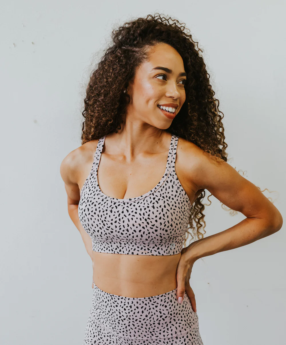 Astoria LUXE IGNITE Sports Bra - Beige Speckle - Image 2
