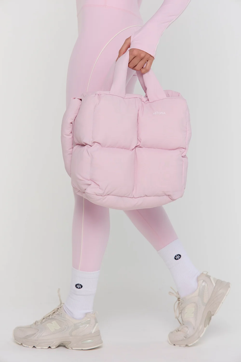 Astoria Puffer Tote Bag - Pink