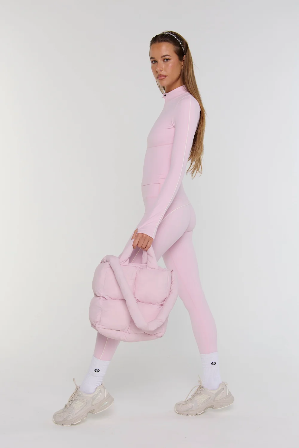 Astoria Puffer Tote Bag - Pink - Image 3